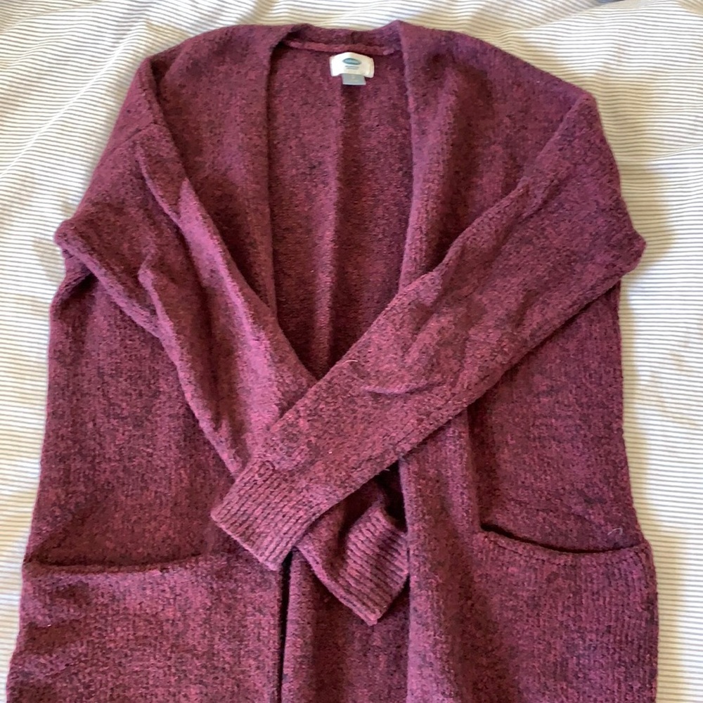 Old Navy, small, maroon, long cardigan